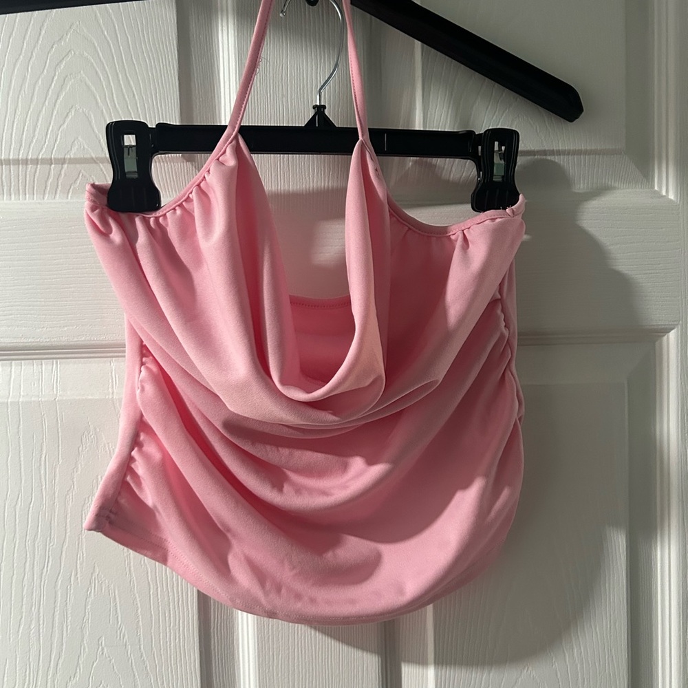Pink Women's Halter Top